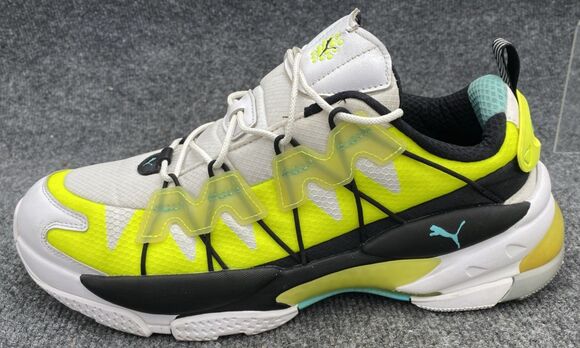 Puma LQDCELL Optic XI Training Shoes Men\'s Size 12 White Yellow Black 370928-01